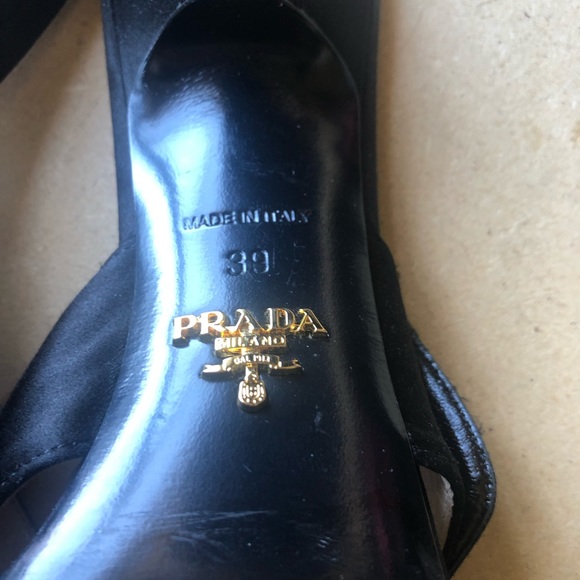 PRADA satin jeweled mules (NWOT) - Picture 6 of 7
